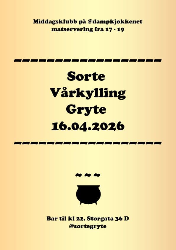 Sorte Gryte Vårkylling